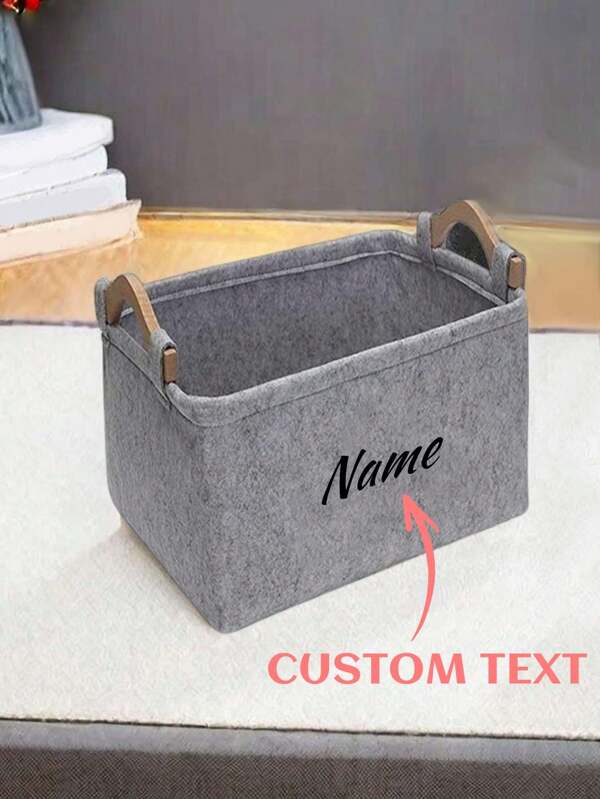 1 Personalized Customized Pet Toy Storage Bag, Pet Supplies Storage Basket, Pet Storage
