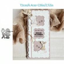 2025 New Arrival Baby Cradle Clothing Elephant Rabbit Decorate Metal Cutting Dies For Scrapbook Card Making Stencil Embossing Craft Knife Mold Blade1pc