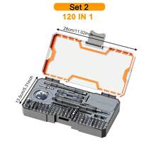 120-In-1 Mini Precision Cordless Electric Screwdriver Set, Quiet Long-Lasting Rechargeable High Torque Household Repair Tool For Automotive - Multicolor - View 10