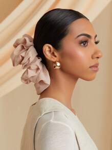 1 pieza Diadema con lazo de gasa, accesorios para el cabello de mujer de unicolor clásico casual cómodo y transpirable con forro de gasa, adecuado para uso diario