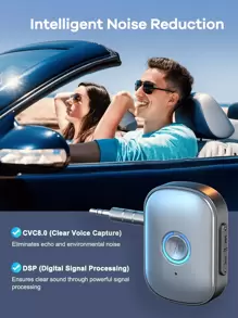 REMAX Mini Bluetooth Receiver With HD Mic; Plug & Play For Car/Home/Office; Multifunctional Wireless Adapter For Car&TV&PC&Speaker&Headsets;Compact & Portable; No Setup Needed; HiFi Stereo; Hands-Free Call;Car Stuff; Practical Car Accessories - 銀色 - 查看 3