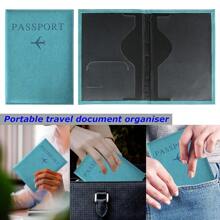Etui na paszport ze skóry PU, portfel z nadrukiem dla zwierząt, etui na karty, stylowy dodatek podróżny w kształcie jamnika dla kobiet lub mężczyzn w samolocie