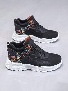Men's Casual Minimalist Sporty Skate Shoes, Low-Top Breathable Athletic Sneakers