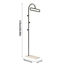 Scandinavian Style Home Hanging Clothes Rack, Creative Modern Luxury Bedroom Cream-Colored Floor Standing Coat Rack Storage Clothes Stand - Multicolor - View 17