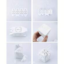 Caixas de lembrancinhas de batismo de 25/50 peças, cortadas a laser, para casamentos e festas cristãs - perfeitas para lembrancinhas de casamento, decorações e suprimentos para pequenas empresas