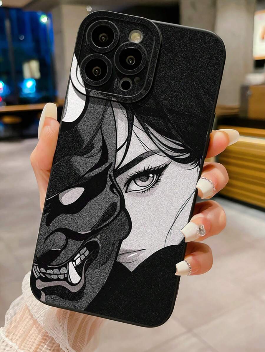 1pc Underwater Girl Camera Shockproof Phone Case Compatible With Apple, Compatible With Galaxy, Compatible With Infinix, Compatible With Redmi, Compatible With OPPO, Compatible With VIVO, Compatible With Realme,International Version, Not The Domestic Version - Black - View 1