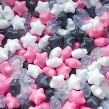 50pcs Star Shape Ball Pit Balls, Ocean Balls For Ball Pool, Kids Indoor Outdoor Family Toys, Crush-Proof Colorful Ocean Balls For Baby Or Toddler Ball Pit, Water Bath Toy, Room &Party Decorations, Plastic Balls Perfect For Pool And Party