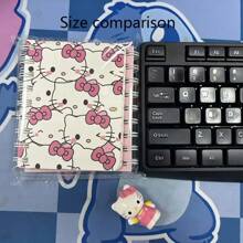 Sanrio 1pc Hello Kitty spiraal notitieboekje, cartoon thema kantoor schrijfblok, schattig ontwerp, geschikt voor school en thuisgebruik, terug naar school, spiraal notitieboekje