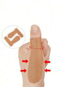 Finger And Big Toe Shape Stick,Self-Adhesive Elastic Sports Tape, Thumb Tendon Sheath Joint Fixation Protector, Used For Thumb Joint, Tendon Sheath To Relieve And Prevent Friction