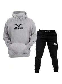 Unisex Sports Set, Warm Jacket + Pants, New Release - 灰色 - 查看 1