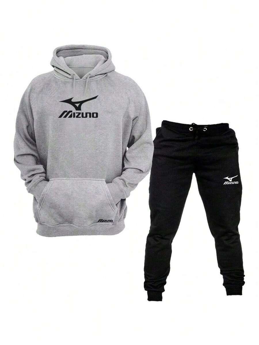 Unisex Sports Set, Warm Jacket + Pants, New Release - 灰色 - 查看 1