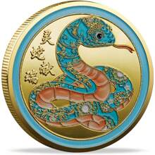 2025 Chiński Zodiak Rok Węża Feng Shui Szczęśliwy Kolekcjonerski