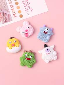 10/30pcs Random Mixed Shiny Sulley Monster Cartoon Cute Resin Craft Accessories, DIY For Hair Clips, Phone Cases, Cups, Headbands