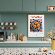 1pc Traditional Spanish National Food Seafood Rice Potato Brave Omelet Retro Delicious Color Canvas Art Picture Home Decoration No Frame