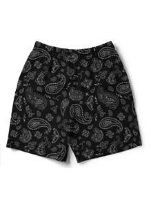 Men's 3D Butterfly Pelis Pattern Printed Shorts - Multicolor - View 2