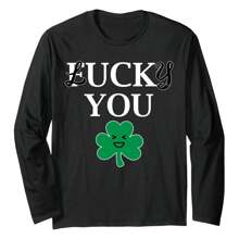 St Patricks Lucky You Funny Irish Day Long Sleeve T-Shirt Men's Sweatshirt, Soft And Breathable Crewneck Sweatshirt Perfect For Spring And Fall, Casual Wear, Sports, And Outdoor Activities Comfortable And Stylish Fit!