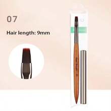 Hot 6pcs Wood Rod Nail Art Brush Set Wholesale Colouring Pen Large Square Round Light Therapy Pen Halo Pen