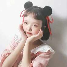 1 pieza Diadema con bola de lana roja estilo adorable de borrego de dibujos animados