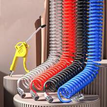 6米气动空气软管可伸缩螺旋软管 - 亮橙色 - 查看 7