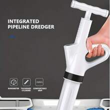 1 pezzo Potente Sblocca-scarico - Smacchiatore per WC potente per sbloccare WC, lavandini e scarichi a pavimento, strumento di aspirazione con pressione dell'aria regolabile, senza bisogno di elettricità, design in plastica