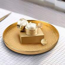 1pc Retro Exquisite Storage Metal Tray Decor Jewelry Accessory Plate Nordic Ins Style Jewelry Tray Tabletop Tray Wedding Opening Ceremony Decoration Tray Storage Items - Multicolor - View 5