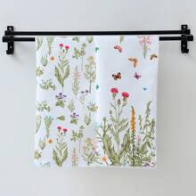 2 pièces Serviettes de cuisine à fleurs de printemps, Torchons, Essuie-mains, Serviettes décoratives pour les fêtes, Chiffons de séchage doux et absorbants, Décoration de cuisine, Décoration de table de salle à manger, Fournitures de cuisine, Décoration d'intérieur