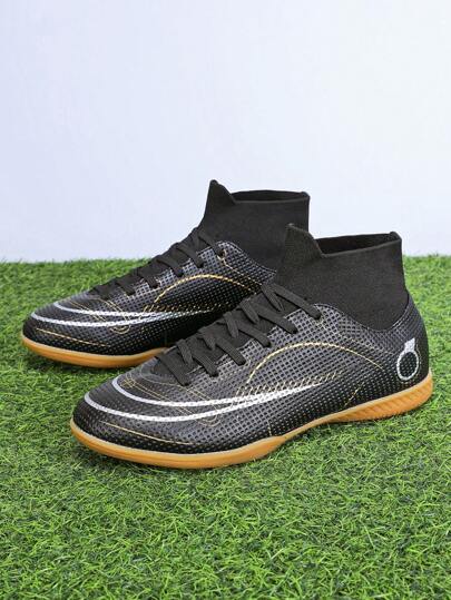 Men's Football Shoes, Indoor 5-A-Side Training Shoes, Breathable Non-Slip Wear-Resistant Shock-Absorbing Professional Football Shoes, Unisex Football Shoes, Outdoor Sports Flat Shoes