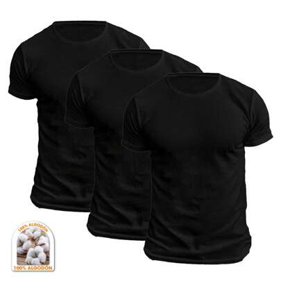  Juego de 3 Camisetas Playeras para Hombre Cuello Redondo THAT'S HOT, 100% Algodón, Cómoda y Juvenil - Moda Cabellero Cómodo Elegante Casual Confortable Excelente Calidad para Caballero, Moderno, Actual. El mejor regalo para Novio, Hijo, Esposo, Papa, Tio, Amigo, Aniversario, San Valentín, Dia del padre, Navidad, Cumpleaños. BHI23-4560-TRES