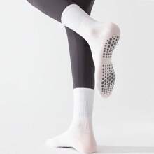 Sports Outdoor 1 Pair,Non Slip Grip Yoga Socks For Women With Cushion For Pilates, Barre, Home