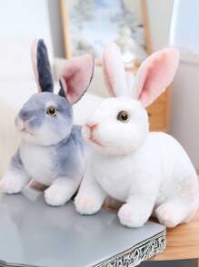 栩栩如生的兔子毛绒玩具，9.8 英寸，多种颜色，涤纶，非常适合万圣节、感恩节、圣诞节、新年、情人节、母亲节、狂欢节、复活节、家庭、办公室、汽车、户外装饰
