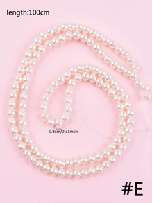 1pc Pearl Bow Cake Decoration Set Pearl Chain Cake Decoration Pink Ribbon Bow Artificial Bulk Used For Wedding Bridal Gift Party Birthday Party Decoration Supplies