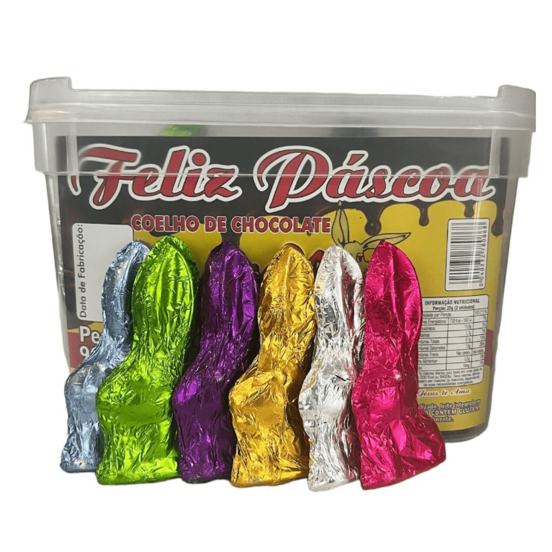 COELHINHOS DE CHOCOLATE COM 70 UNIDADES