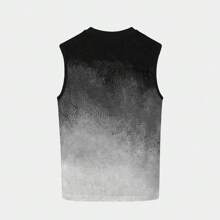 New Gradient Print Fashion Basic Men's Sleeveless Casual Sports Tank Top