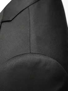 3pcs/Set Men's Lapel Neck Long Sleeve Jacket, Single-Breasted Vest, And Pants Suit