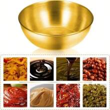 3/5/10pcs Set Stainless Steel Mini Independent Seasoning Bowls, Round Seasoning Dishes, Sushi Dipping Sauce Bowls, Appetizer Dishes,School Supplies