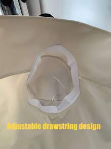 1 Pc Unisex Outdoor Breathable Sun Hat, 50+ UPF Protection, Style Wide Brim Neck Cover Hat For Fishing, Hiking, Camping, Suitable For Beach, Gardening, Ponytail Holes