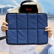 1 pieza Cojín plegable impermeable y resistente a la humedad hecho de tela Oxford - Para camping al aire libre, senderismo, pesca - Para adultos - Proporciona comodidad y soporte - Regalo ideal para aventureros, manta de picnic