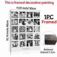 1PC Personalised Twenty Photos Wedding Print, Personalized Anniversary Canvas Wall Art, Custom Valentines Photo Collage, Our Anniversary Print, Special Anniversary, Couples Print, Memories Collage Posters, Optional Frame