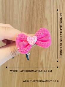 12pcs Multicolor Bow Hair Clips For Girls, Versatile Casual Decorative Hair Clips, Perfect Gift Choice - Multicolor - View 2