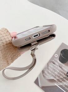 1pc Minimalist Fashionable Litchi Grain PU Leather Lanyard Phone Case Suitable For Apple 17 Air 16 16E 15 14 Plus 13 12 11 Pro Max, Pixel 10 9 Pro XL 8 7 6 9A 8A 7A 6A, Galaxy, 11 Lite 12 12X 12S 13 14 Redmi, Oneplus, Honor, MOTO Edge