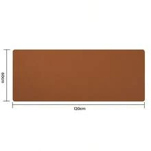 PVC皮革桌垫，可水洗、可擦拭，适合办公室使用 - 黑棕 - 查看 3