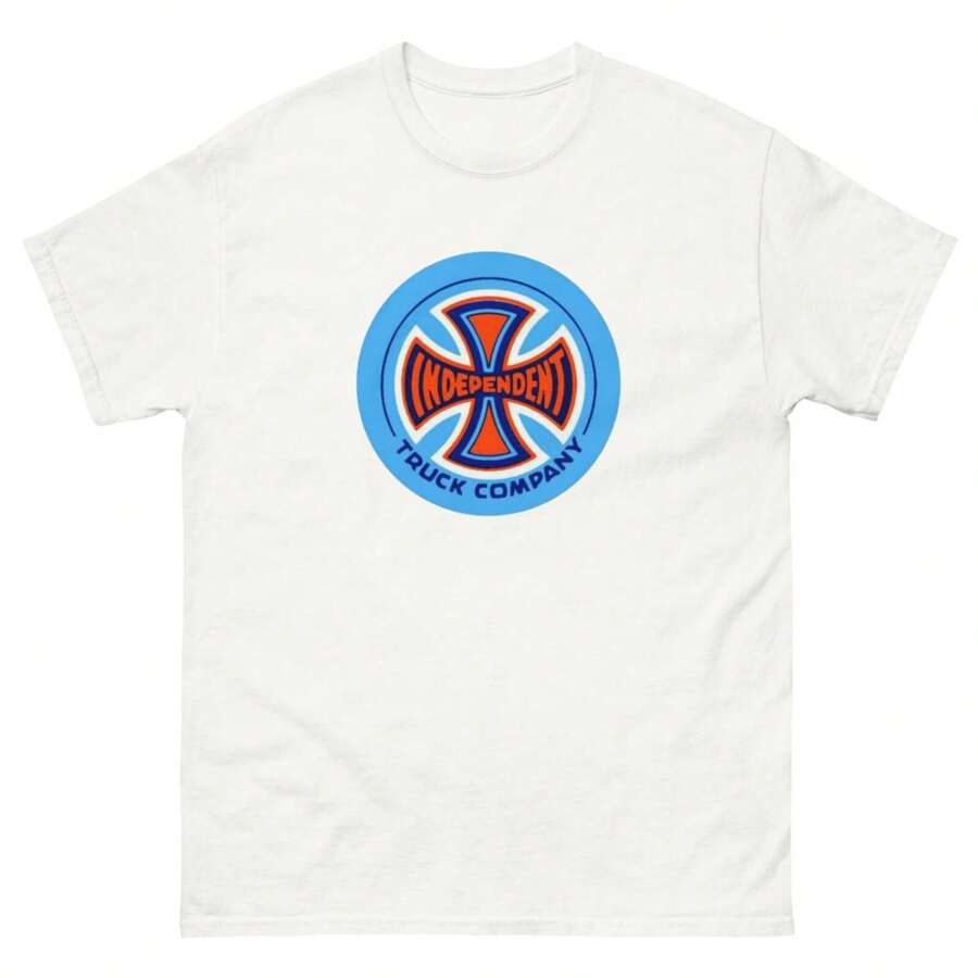 Independent Trucks Skate Retro Skateboarding T Shirt Designs - White - View 1