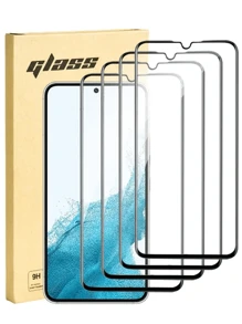 4 Stücke Vollabdeckung HD Anti-Kratz Displayschutzfolie für Sam Sung Galaxy / iPhone / OPPO / VIVO / Realme / Infinix / Moto / Xperia / Pixel Handys, unterstützt Face Unlock und Fingerabdruck Unlock, Panzerglas kompatibel mit iPhone 16/16 Plus/16 Pro/16 Pro Max/15/15Pro/15 Plus/15 Pro Max. Vollabdeckung, hydrophob und ölabweisend, schalen- und filmfreundlich, wasserdicht, stoßfest, kratzfest, fingerabdruckfest