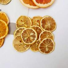 1 Pack 5/10/20/50pcs Assorted Dried Fruit Slices (Orange, Yellow Lemon, Green Lemon), Dried Flowers Decoration Materials For Wreaths, Frames, Candles, Handicraft DIY, Fragrance
