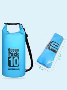 Portable Outdoor Sports Waterproof Bag, Hot Selling Cross-Border 5L 10L 20L PVC Waterproof Shoulder Bag/Backpack, Large Capacity Outdoor Waterproof Bag For Diving, Rafting, Swimming, Beach