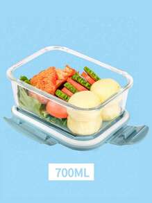 Hộp đựng thức ăn trưa bằng thủy tinh an toàn với lò vi sóng dành cho nhân viên văn phòng, hộp đựng thực phẩm tròn tách biệt có nắp đậy để giữ nhiệt và độ tươi, nhà bếp, quà tặng Giáng sinh - Nhiều màu - Xem 15