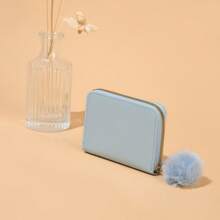 Women's Wavy Floral Heart Shaped Coin Purse Wallet Purse Wallet Mini Wallet Small Wallet