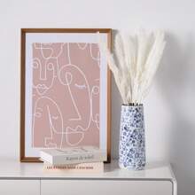 NJCHARMS 3pcs White Ceramic Vase Set, Flower Vase For Farmhouse Boho Home Decorative, Boho Vases For Kitchen, Bedroom, Office, Living Room, Bathroom, Shelf Centerpiece Table Decorations Gifts Birthday Graduation