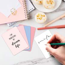 50 张独特的肯定卡、女性励志卡、每日积极肯定卡、各式励志明信片、缓解压力、冥想和自我护理礼物。