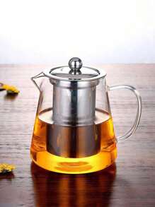 1 件玻璃茶壶茶具套装，家用耐热花茶壶带过滤器